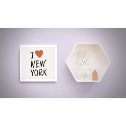 Quadro I Love New York - 29x29 cm 