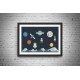 Quadro Planetas e Satélite - 26x35 cm