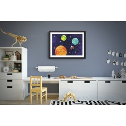 Quadro Disco Voador - 26x35 cm 