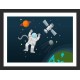 Quadro Astronauta - 26x35 cm 