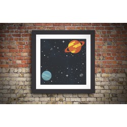 Quadro Espaço Kids - 29x29 cm 
