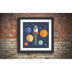 Quadro Espaço Kids - 29x29 cm 