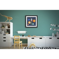 Quadro Espaço Kids - 29x29 cm 