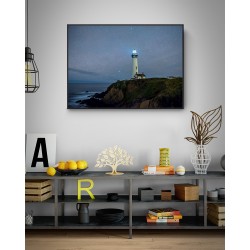 Quadro Farol Americano Pigeon Point Lighthouse - 65x90 cm