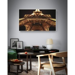 Quadro Noite na Torre Eiffel - 90x60 cm