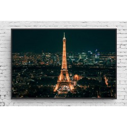 Quadro Torre Eiffel a Noite- 60x90 cm