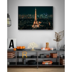 Quadro Torre Eiffel a Noite- 60x90 cm