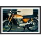 Quadro Motocicleta Década de 70  - 44x64 cm
