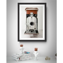 Quadro Máquina Polaroid Vintage  - 46x34 cm