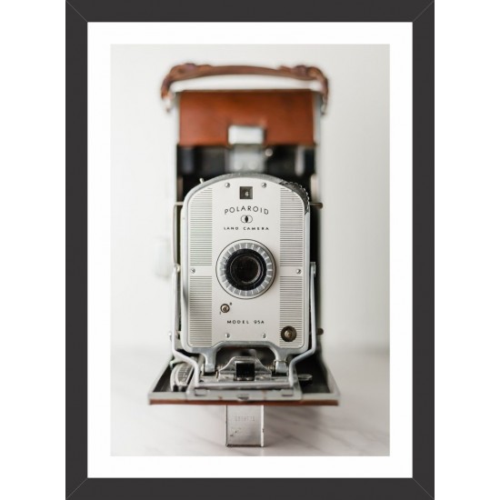 Quadro Máquina Polaroid Vintage  - 46x34 cm