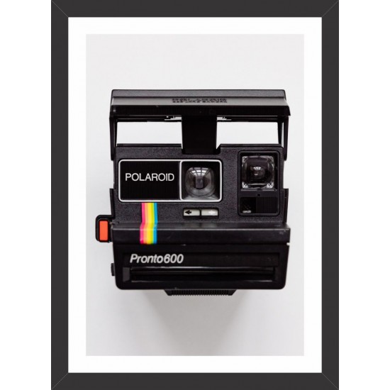 Quadro Máquina Polaroid Colorida  - 46x34 cm