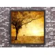 Quadro Final de Tarde Imagem Vintage  - 55x55 cm