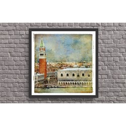 Quadro Piazza San Marco Vintage - 38x38 cm 