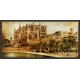 Quadro Catedral Mallorca Espanha Vintage - 49x99 cm 