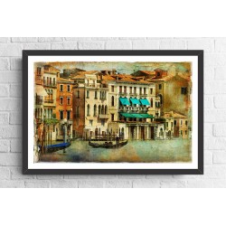 Quadro Veneza Vintage   - 44x64 cm